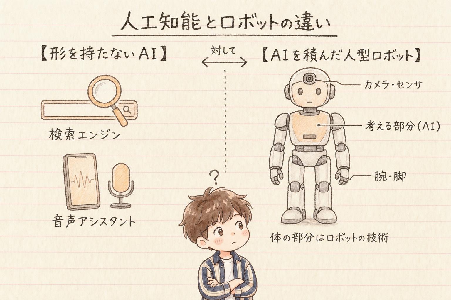 人工知能とロボットの違い