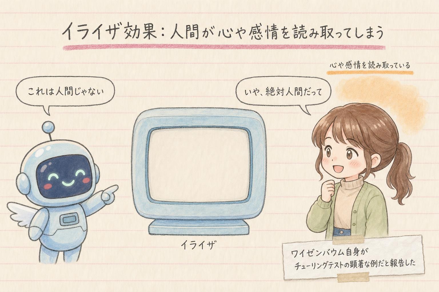人間が心や感情を読み取ってしまうイライザ効果