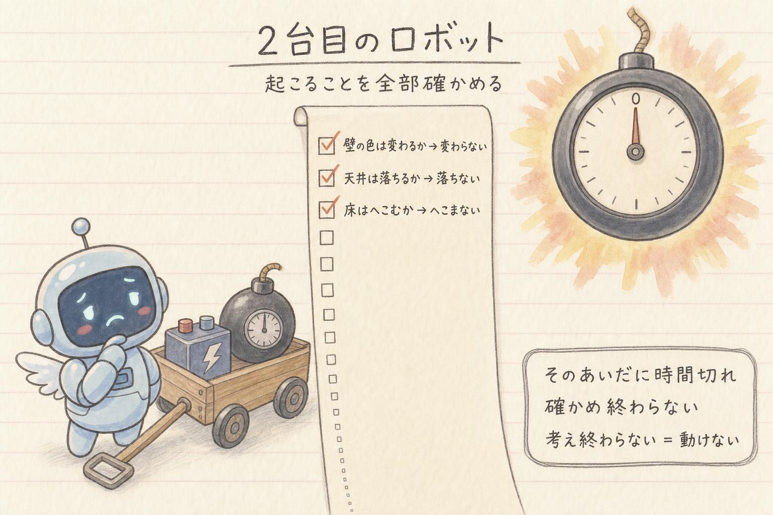 2台目のロボットの失敗
