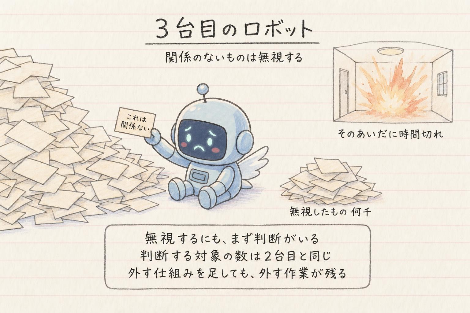 3台目のロボットの失敗